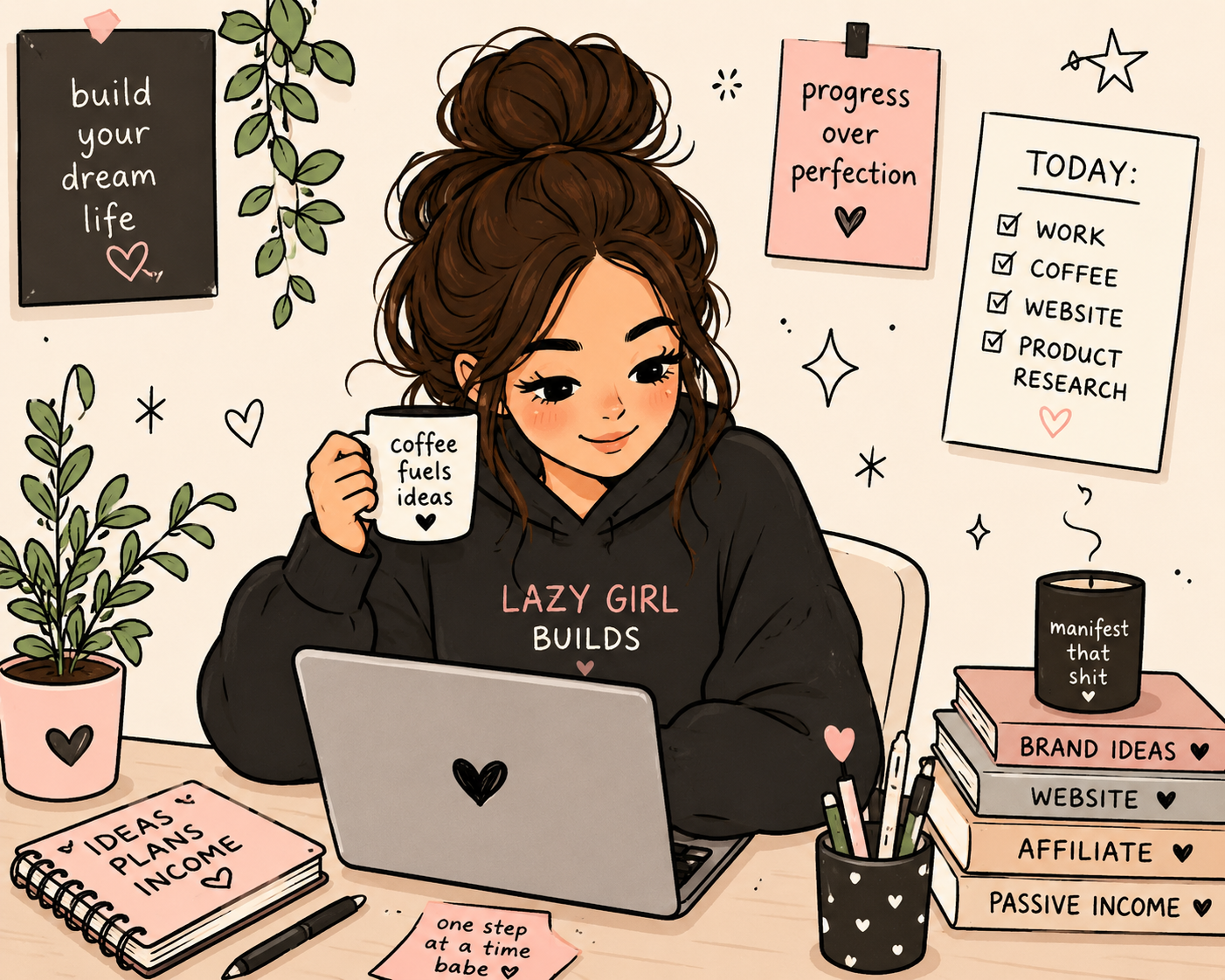 Lazy Girl Builds Working